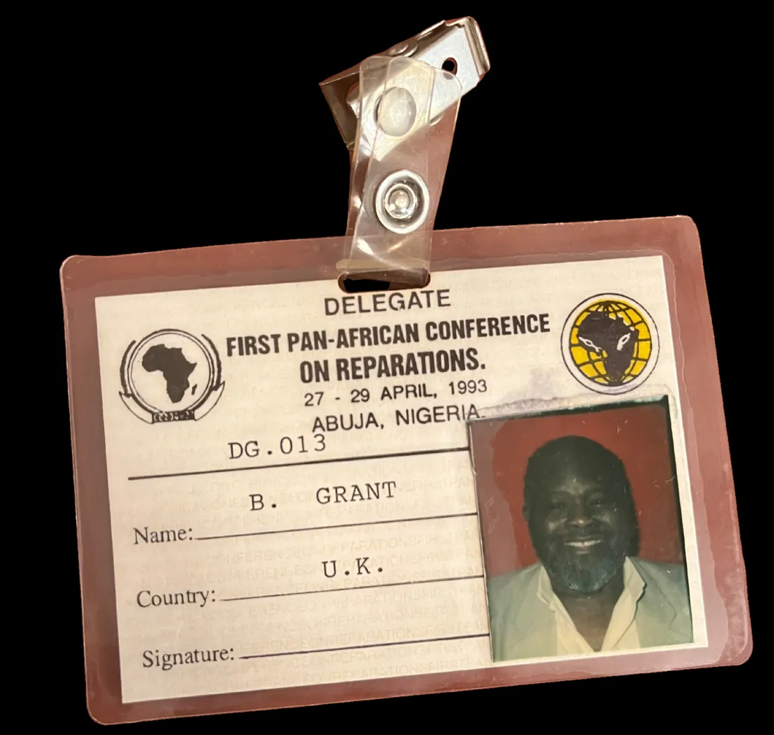 First Pan-African Conference on Reparations badge