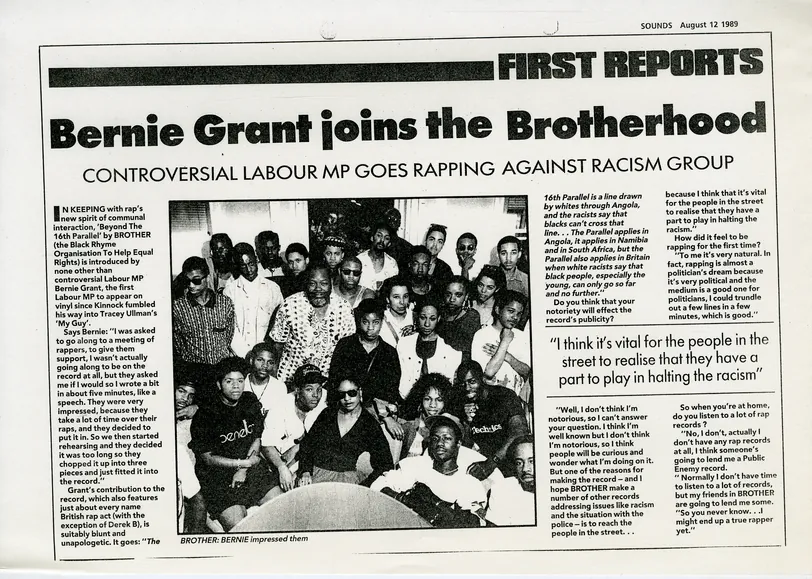 Preview image for Bernie Grant joins Brotherhood