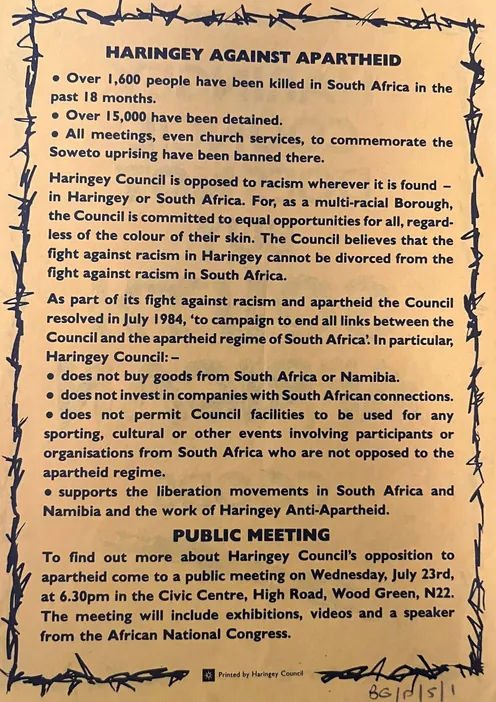 Preview of Haringey Council Does Not Buy South African Goods [BG_P_5_1]