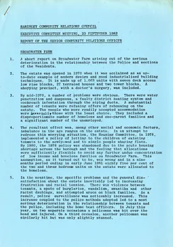 Preview image for Haringey Community Relations Council meeting 1982