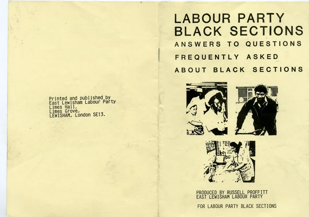 Preview image for Labour Party Black Sections pamphlet