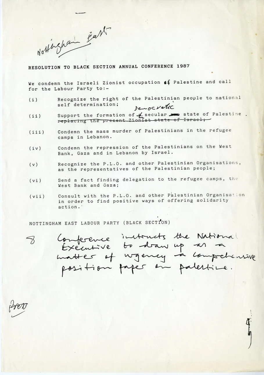 Preview image for Resolution to Black Section Annual Conference 1987