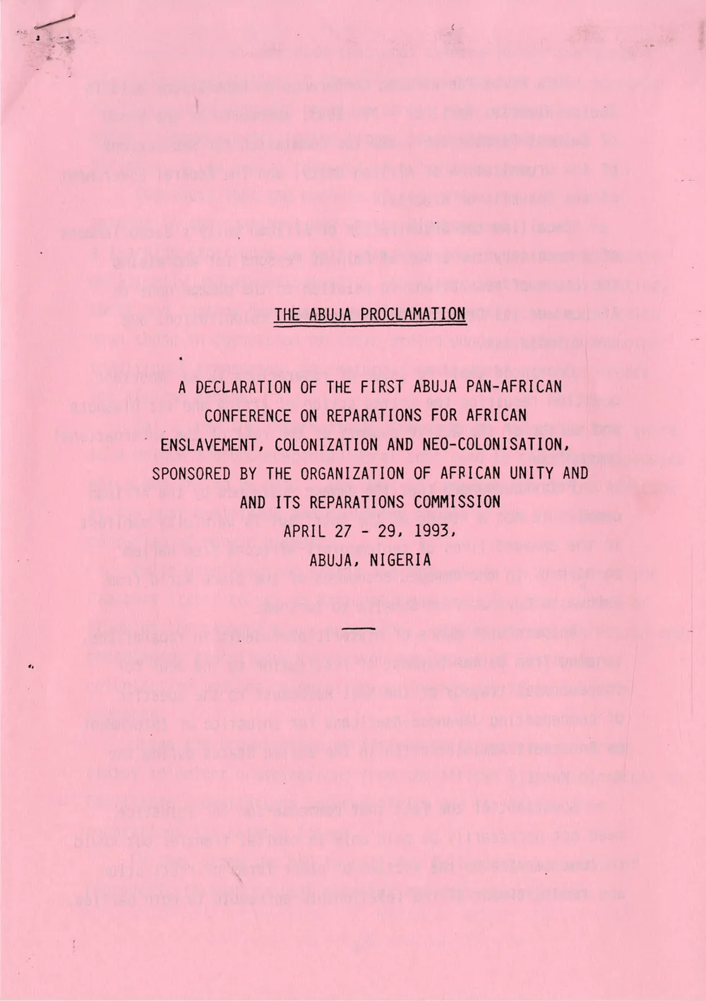 Preview image for Abuja Proclamation