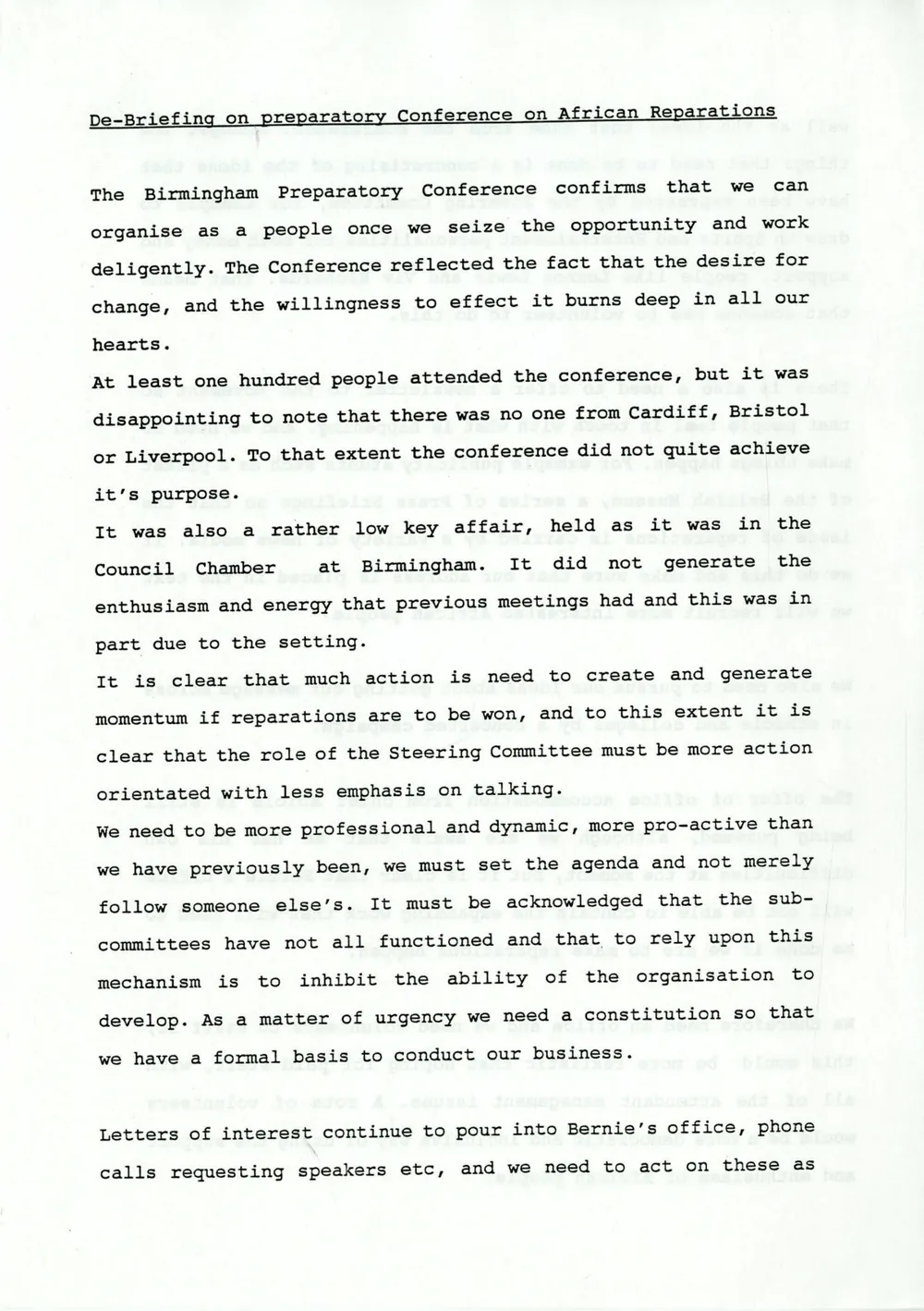 Preview of De-Briefing on preparatory Conference on African Reparations BG_ARM_5_3_3
