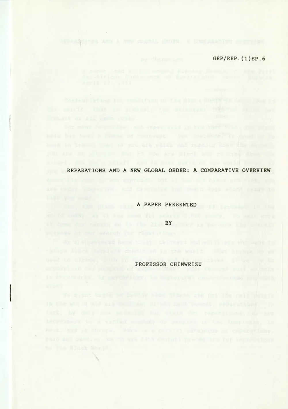 Preview of Reparations and a New Global Order by Professor Chinweizu BG_ARM_5_3_6