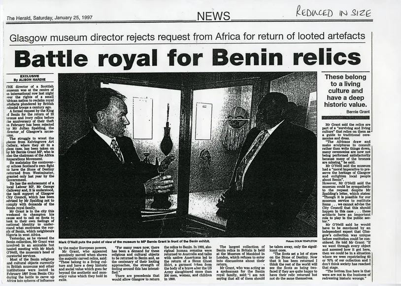 Preview image for The Herald: Battle royal for Benin relics